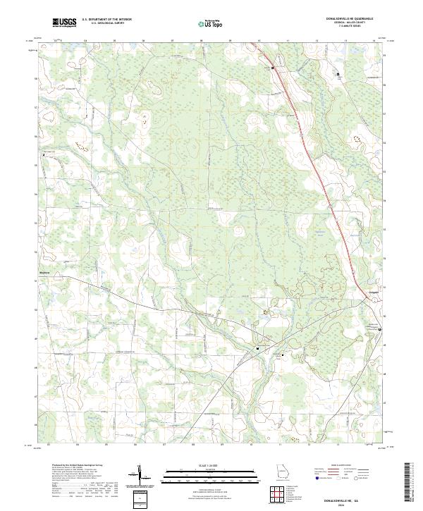 Donalsonville NE, GA — USGS 7.5-minute topo (2024)