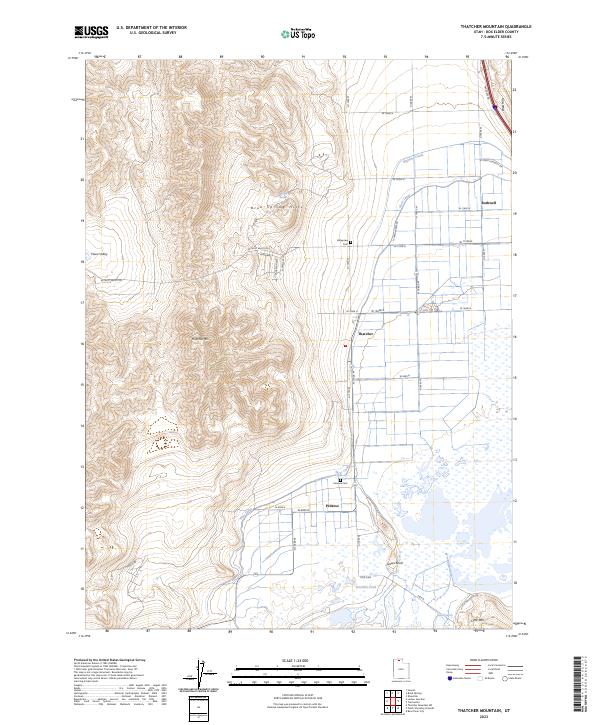Thatcher Mountain, UT — USGS 7.5-minute topo (2023)