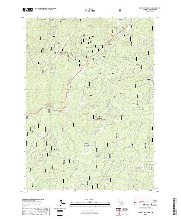 Condrey Mountain, CA — USGS 7.5-minute topo (2022)