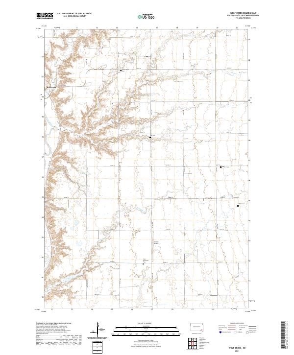 Wolf Creek, SD — USGS 7.5-minute topo (2021)