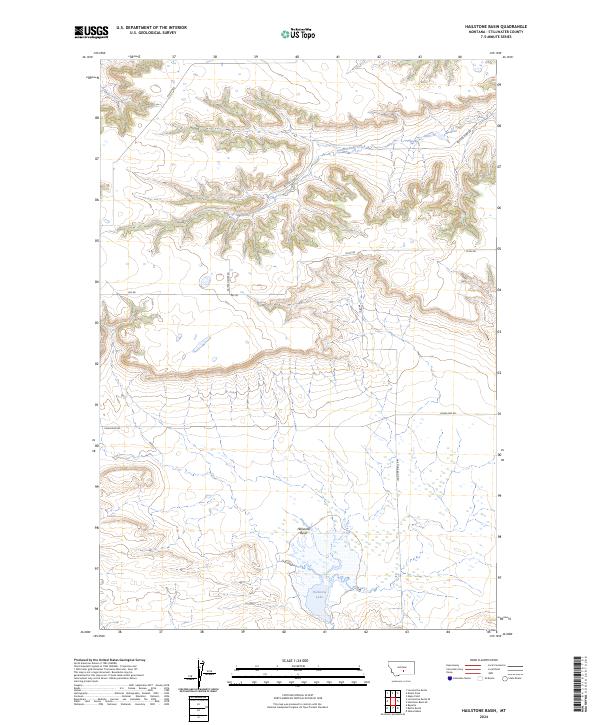Hailstone Basin, MT — USGS 7.5-minute topo (2024)