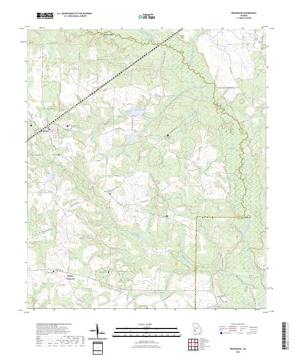 Bronwood, GA — USGS 7.5-minute topo (2024)