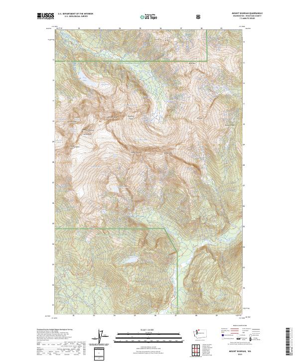 Mount Shuksan, WA — USGS 7.5-minute topo (2023)