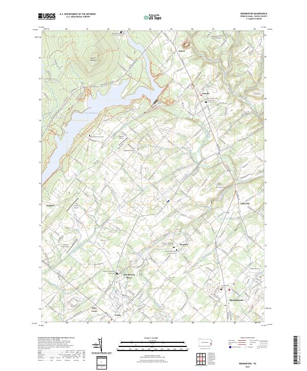 Bedminster, PA — USGS 7.5-minute topo (2023)