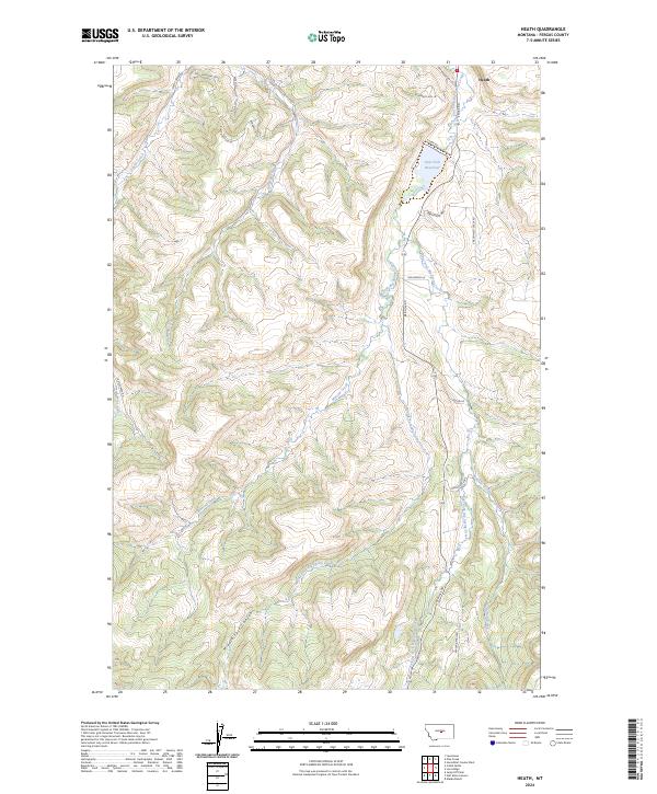 Heath, MT — USGS 7.5-minute topo (2024)