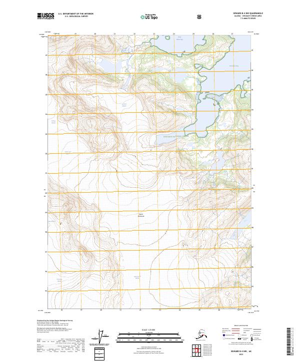 Seward B-4 NW, AK — USGS 7.5-minute topo (2023)