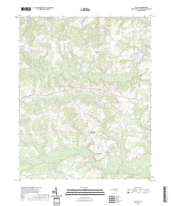 Galatia, NC — USGS 7.5-minute topo (2022)