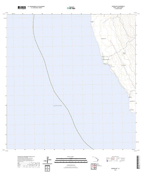 Manuka Bay, HI — USGS 7.5-minute topo (2024)
