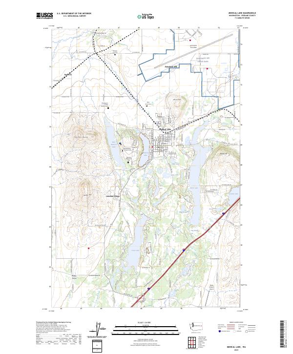 Medical Lake, WA — USGS 7.5-minute topo (2023)