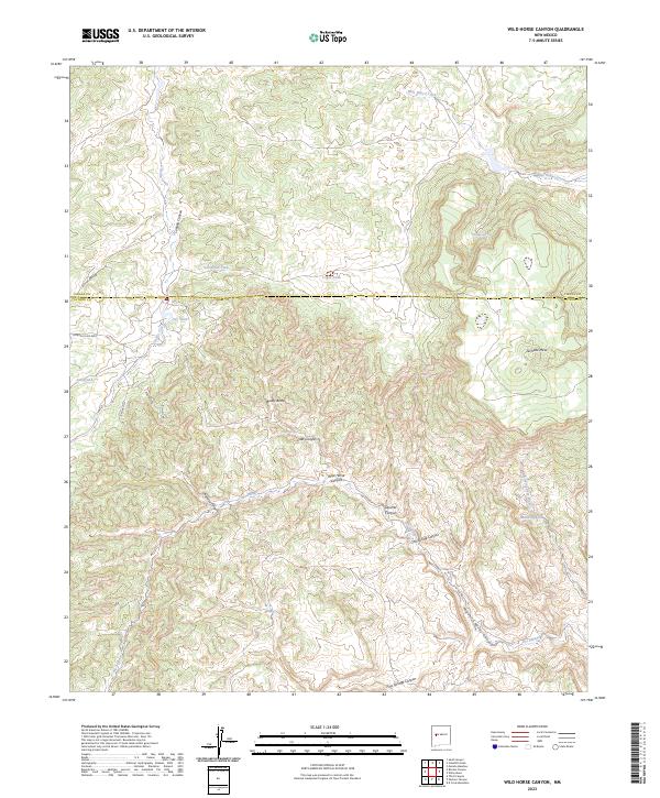 Wild Horse Canyon, NM — USGS 7.5-minute topo (2023)