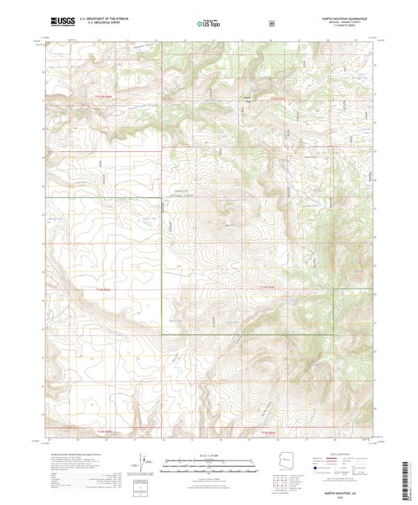 Martin Mountain, AZ — USGS 7.5-minute topo (2026)