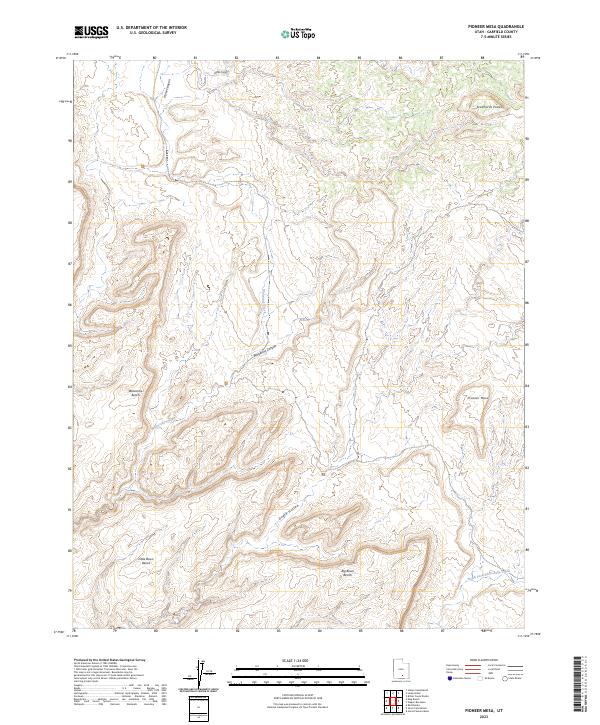 Pioneer Mesa, UT — USGS 7.5-minute topo (2023)