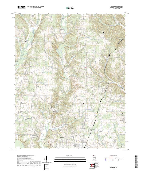 Blackburn, AL — USGS 7.5-minute topo (2024)