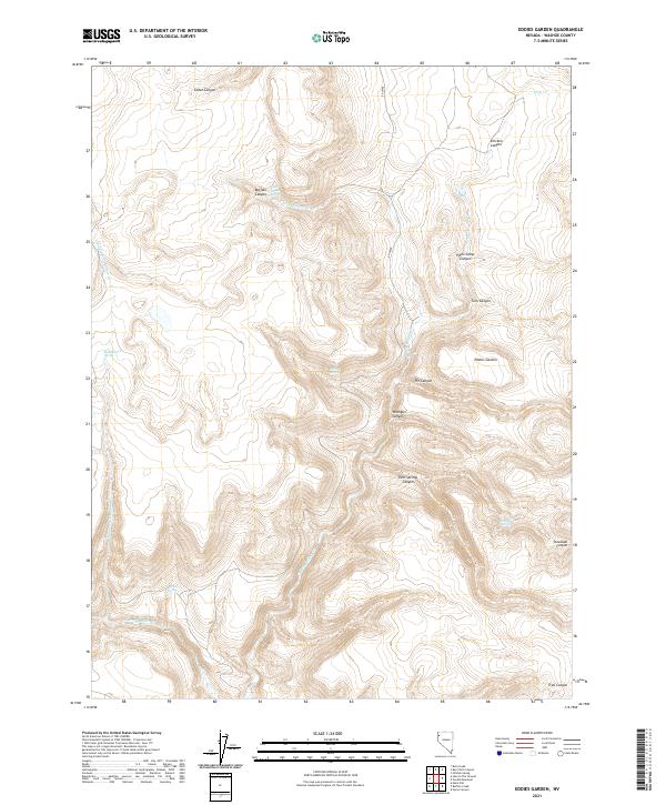 Eddies Garden, NV — USGS 7.5-minute topo (2021)