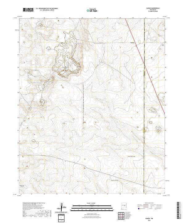 Ramon, NM — USGS 7.5-minute topo (2023)