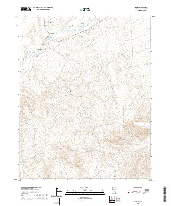 Riverside, NV — USGS 7.5-minute topo (2021)