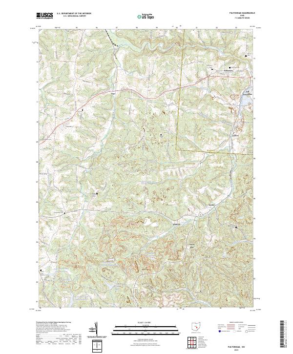 Fultonham, OH — USGS 7.5-minute topo (2023)