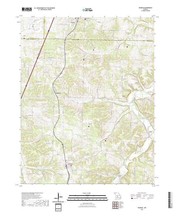 Niangua, MO — USGS 7.5-minute topo (2021)