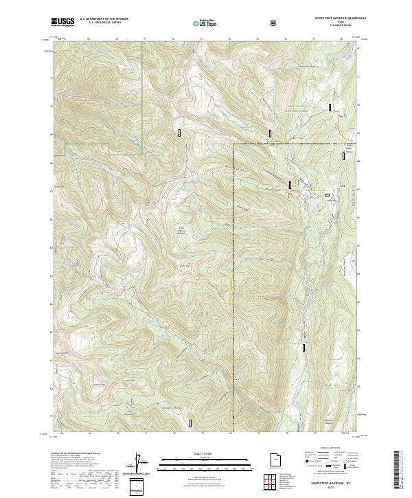 South Tent Mountain, UT — USGS 7.5-minute topo (2023)