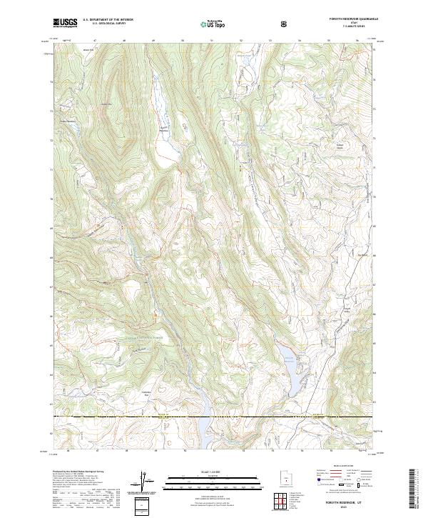 Forsyth Reservoir, UT — USGS 7.5-minute topo (2023)