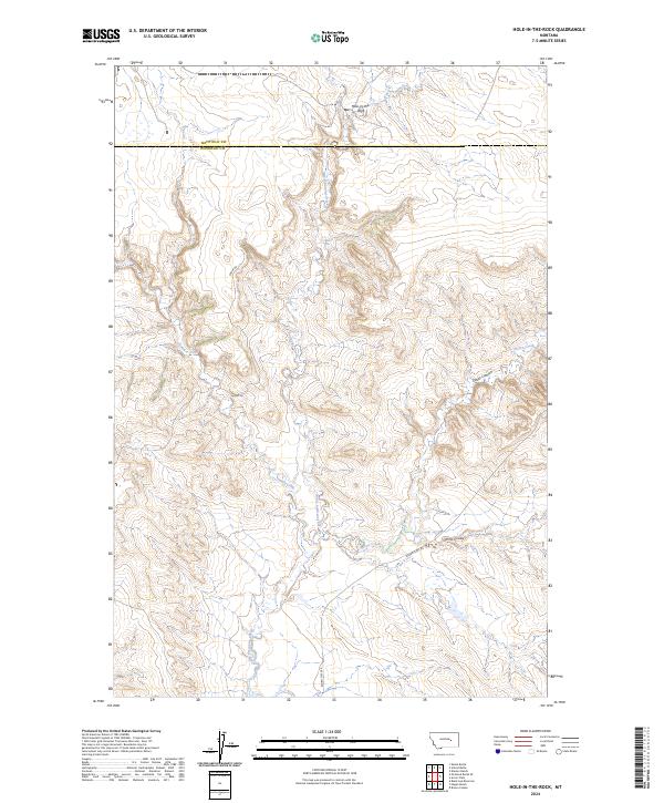 Hole-in-the-Rock, MT — USGS 7.5-minute topo (2024)