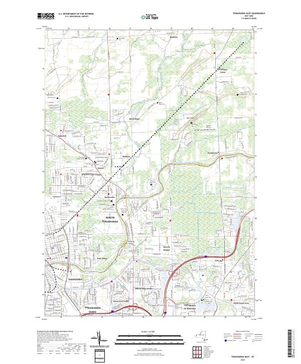 Tonawanda East, NY — USGS 7.5-minute topo (2023)