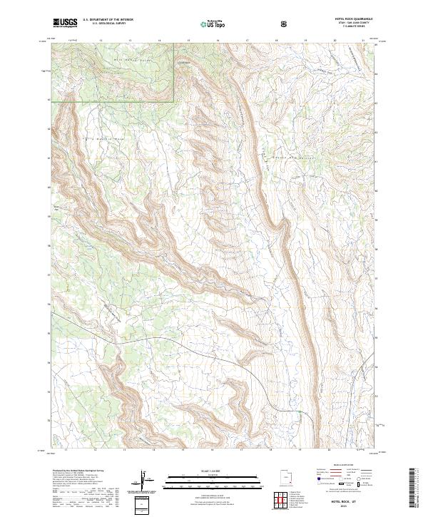 Hotel Rock, UT — USGS 7.5-minute topo (2023)