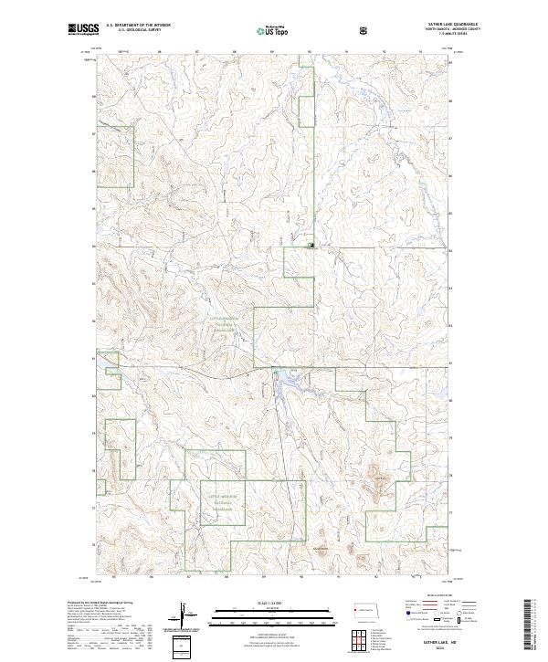 Sather Lake, ND — USGS 7.5-minute topo (2024)