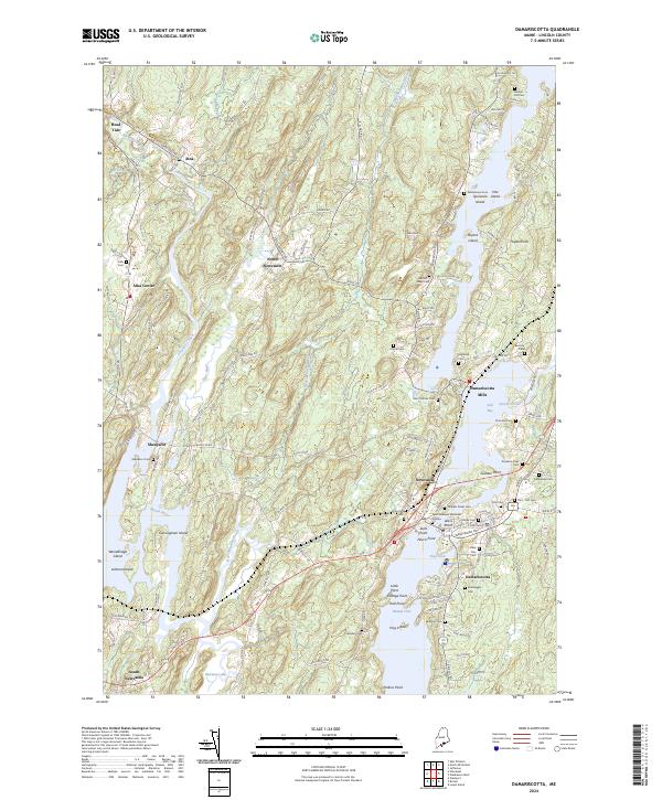 Damariscotta, ME — USGS 7.5-minute topo (2024)