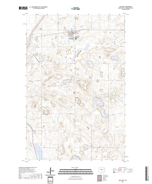 McClusky, ND — USGS 7.5-minute topo (2024)