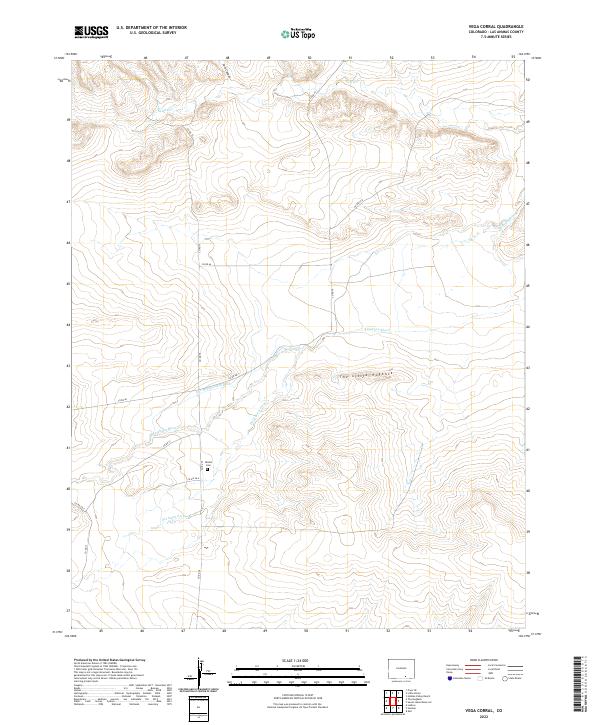 Vega Corral, CO — USGS 7.5-minute topo (2022)