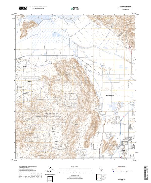 Lakeview, CA — USGS 7.5-minute topo (2023)