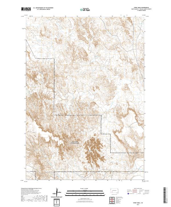 Stirk Table, SD — USGS 7.5-minute topo (2021)
