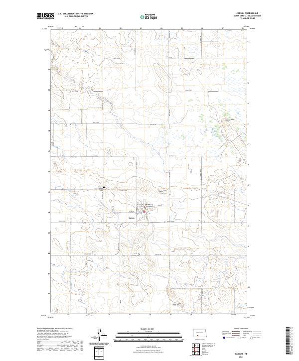 Carson, ND — USGS 7.5-minute topo (2024)