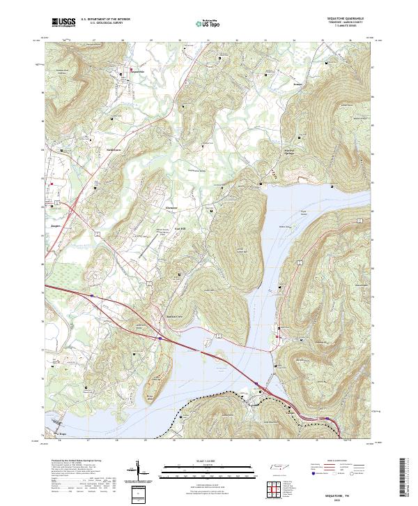 Sequatchie, TN — USGS 7.5-minute topo (2022)