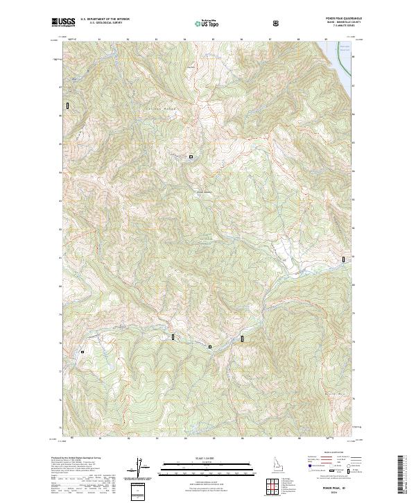 Poker Peak, ID — USGS 7.5-minute topo (2024)
