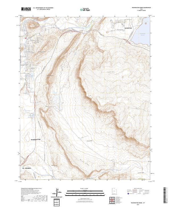 Washington Dome, UT — USGS 7.5-minute topo (2023)