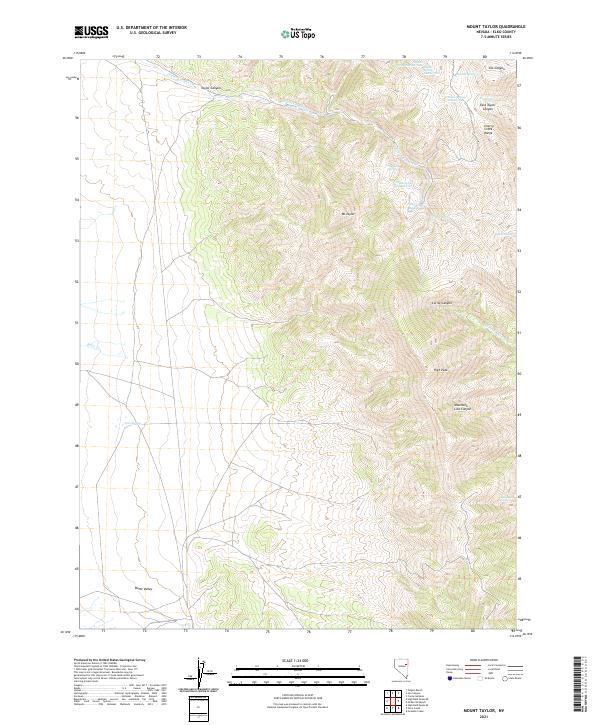 Mount Taylor, NV — USGS 7.5-minute topo (2021)