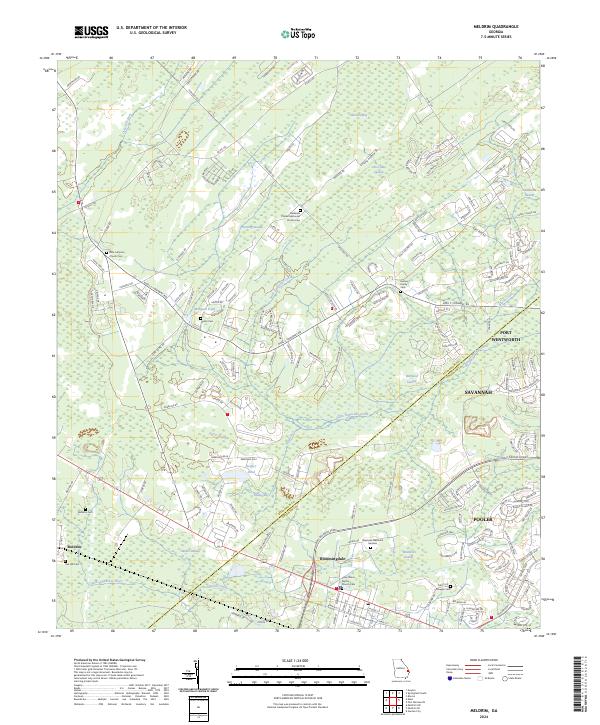 Meldrim, GA — USGS 7.5-minute topo (2024)