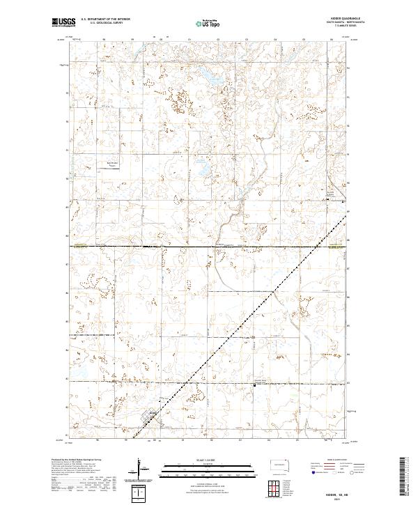 Kidder, SD-ND — USGS 7.5-minute topo (2021)