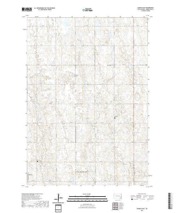 Canova East, SD — USGS 7.5-minute topo (2021)