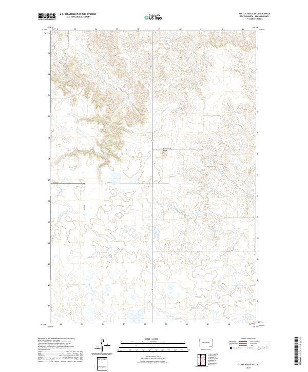 Little Eagle SE, SD — USGS 7.5-minute topo (2021)