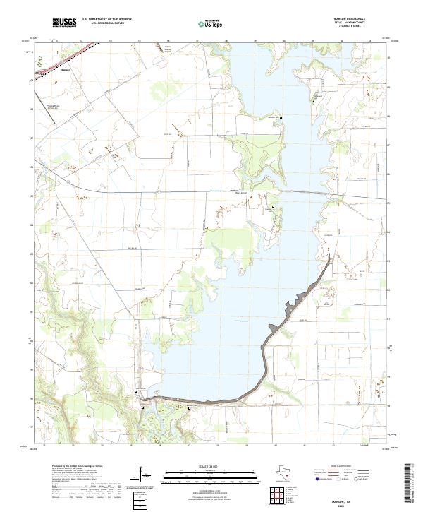 Manson, TX — USGS 7.5-minute topo (2022)