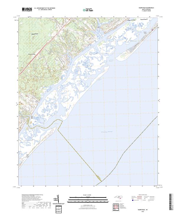 Hampstead, NC — USGS 7.5-minute topo (2022)