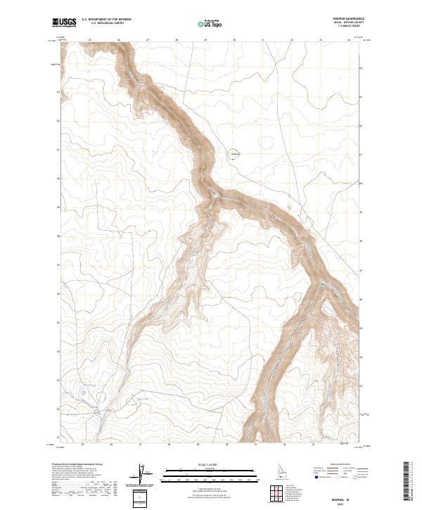Dishpan, ID — USGS 7.5-minute topo (2023)
