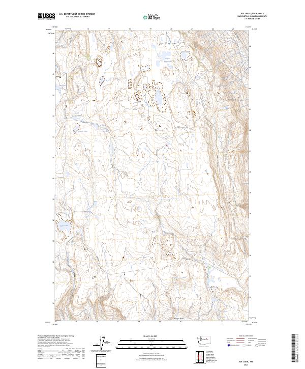 Joe Lake, WA — USGS 7.5-minute topo (2023)