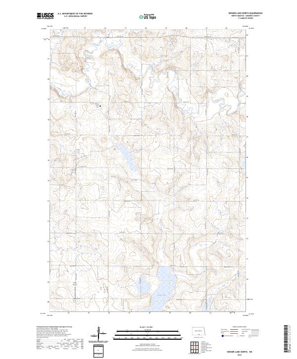 Senger Lake North, ND — USGS 7.5-minute topo (2024)