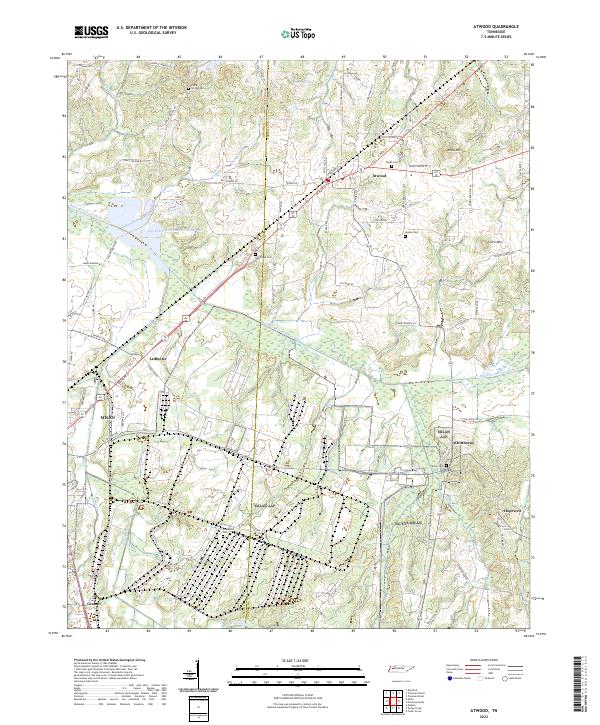 Atwood, TN — USGS 7.5-minute topo (2022)