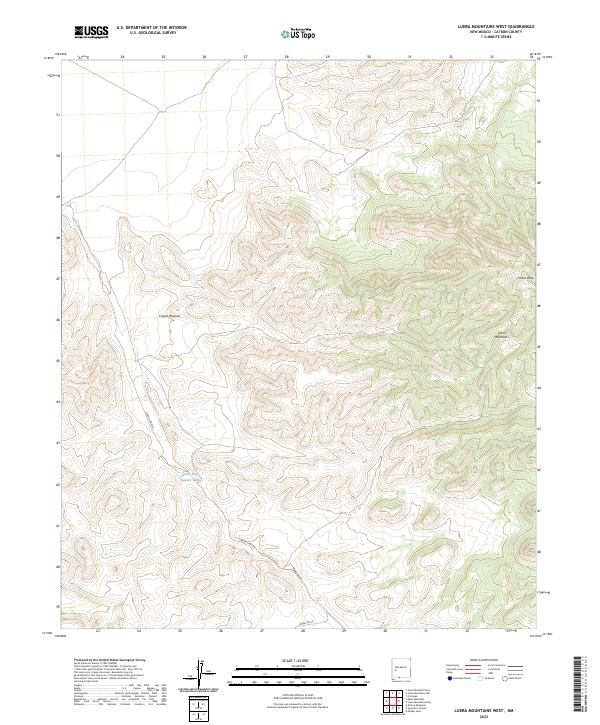 Luera Mountains West, NM — USGS 7.5-minute topo (2023)