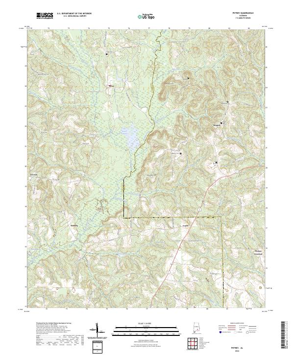 Petrey, AL — USGS 7.5-minute topo (2024)